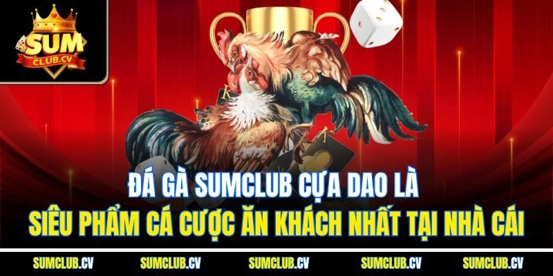 Đá gà Sumclub cựa dao là siêu phẩm cá cược ăn khách nhất tại nhà cái