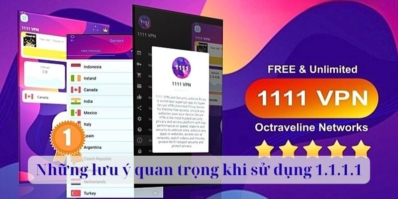 Những lưu ý quan trọng khi sử dụng 1.1.1.1